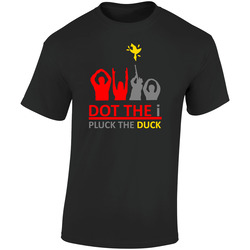 Dot The I Pluck The Duck Ohio State Football Retro Graphic Unisex Soft Cotton Black T Shirt