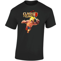 Clash Of Clan Barbarian Retro Graphic Unisex Soft Cotton Black T Shirt