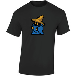 Black Mage Wizard Magic Final Fantasy Retro Graphic Unisex Soft Cotton Black T Shirt