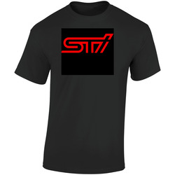 Sti Red Retro Graphic Unisex Soft Cotton Black T Shirt