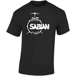 Sabian 2 Black Retro Graphic Unisex Soft Cotton Black T Shirt