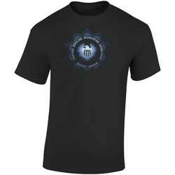 Agents Of Shield Star Medallion Comic Retro Graphic Unisex Soft Cotton Black T Shirt
