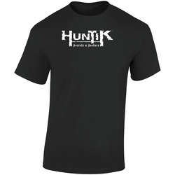 Huntik Cartoon Retro Graphic Unisex Soft Cotton Black T Shirt