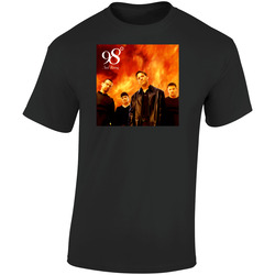 98 Degrees Pop Group Retro Graphic Unisex Soft Cotton Black T Shirt