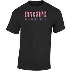 Erasure Tomorrows World Tour Retro Graphic Unisex Soft Cotton Black T Shirt