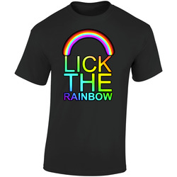 Mord Fustang Lick The Rainbow Music Retro Graphic Unisex Soft Cotton Black T Shirt