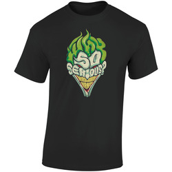 Joker Why So Serious Face Retro Graphic Unisex Soft Cotton Black T Shirt