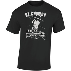 Al Capone Gangster Retro Graphic Unisex Soft Cotton Black T Shirt