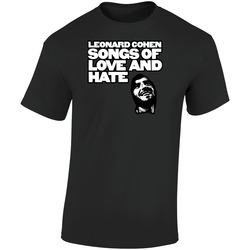 Songs Of Love And Hate Leonard Cohen Retro Graphic Unisex Soft Cotton Black T Shirt