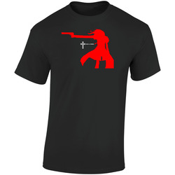 Hellsing Anime Retro Graphic Unisex Soft Cotton Black T Shirt