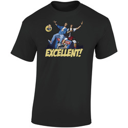 Bill And Ted Excellent Adventure Movie Retro Graphic Unisex Soft Cotton Black T Shirt