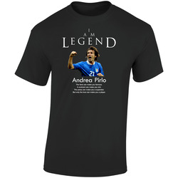 Andrea Pirlo I Am Legend Retro Graphic Unisex Soft Cotton Black T Shirt