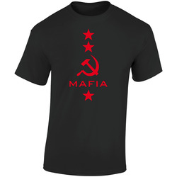 Russian Mafia Mob Russia Soviet Union Retro Graphic Unisex Soft Cotton Black T Shirt