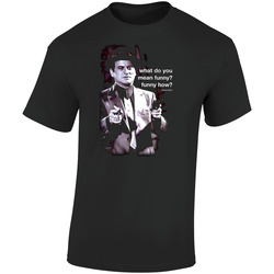 Goodfellas Joe Pesci Movie Quote Retro Graphic Unisex Soft Cotton Black T Shirt