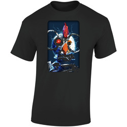 Robot Chicken Cartoon Classic Retro Graphic Unisex Soft Cotton Black T Shirt