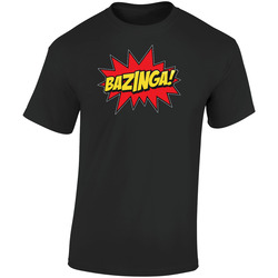 Bazinga Funny Retro Retro Graphic Unisex Soft Cotton Black T Shirt