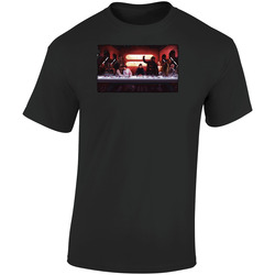 Last Supper Star Wars Movie Parody Funny Retro Graphic Unisex Soft Cotton Black T Shirt