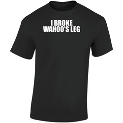 I Broke Wahoo's Leg Greg The Hammer Valentine Retro Graphic Unisex Soft Cotton Black T Shirt