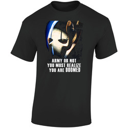 General Grievous Abstract Star Wars Jedi Movie Retro Graphic Unisex Soft Cotton Black T Shirt