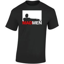 Mad Men Jon Hamm Tv Show Black Retro Graphic Unisex Soft Cotton Black T Shirt