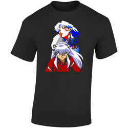 Inuyasha Sesshomaru Magna Retro Graphic Unisex Soft Cotton Black T Shirt