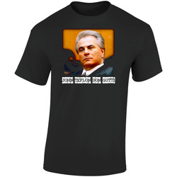 John Gotti Teflon Don Mafia Retro Graphic Unisex Soft Cotton Black T Shirt
