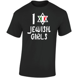 I Star Jewish Girls Jersey Shore Tv Retro Graphic Unisex Soft Cotton Black T Shirt