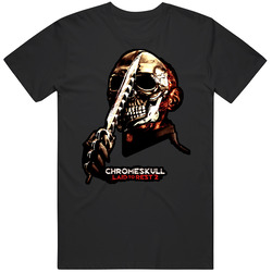 Laid To Rest 2 Chromeskull Retro Graphic Unisex Cotton Black T Shirt