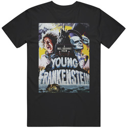 Young Frankenstein Retro Graphic Unisex Cotton Black T Shirt
