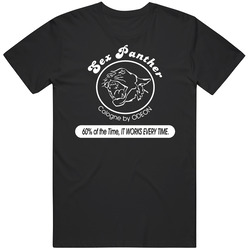 Anchorman Sex Panther Cologne Retro Graphic Unisex Cotton Black T Shirt