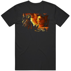 Planet Of The Apes Sci Fi Cult Classic Retro Graphic Unisex Cotton Black T Shirt