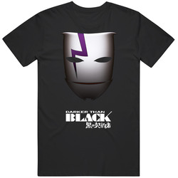 Darker Than Black Anime Retro Graphic Unisex Cotton Black T Shirt