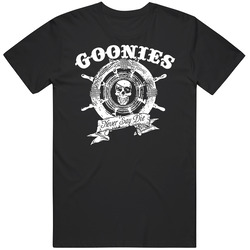 Goonies Captain Retro Graphic Unisex Cotton Black T Shirt