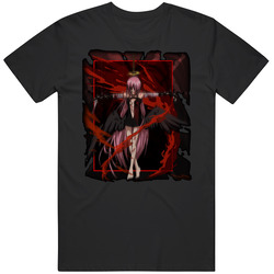 Elfen Lied Japanese Anime Retro Graphic Unisex Cotton Black T Shirt