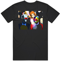 Cool Daft Punk Intersella 5555 Retro Graphic Unisex Cotton Black T Shirt