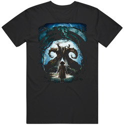 Pans Labyrinth Spanish Movie Retro Graphic Unisex Cotton Black T Shirt