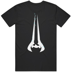Halo Reach Odst Sword Noob Stick Retro Graphic Unisex Cotton Black T Shirt