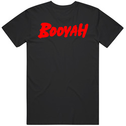 Booyah Retro Graphic Unisex Cotton Black T Shirt