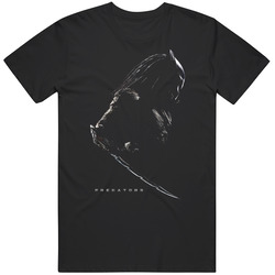Predators Retro Graphic Unisex Cotton Black T Shirt