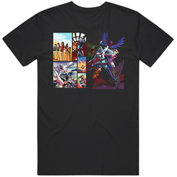 G Force Anime Retro Graphic Unisex Cotton Black T Shirt