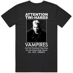 Twilight Vs Lost Boys Movie Funny Retro Graphic Unisex Cotton Black T Shirt