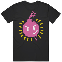 Scott Pilgrim Vs The World Bomb Retro Graphic Unisex Cotton Black T Shirt