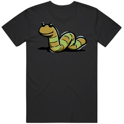 Slimy Sesame Street Retro Graphic Unisex Cotton Black T Shirt