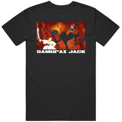Samurai Jack Tv Show Retro Graphic Unisex Cotton Black T Shirt