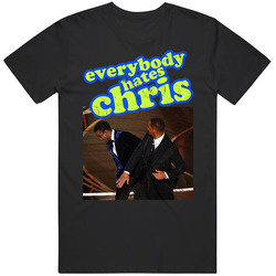 Everybody Hates Chris Rock Slap Retro Graphic Unisex Cotton Black T Shirt