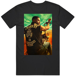 Mayans Mc Bike Gang Kurt Sutter Mexico California Border Ez Angel Reyes Tv Series New Season 2 Retro Graphic Unisex Cotton Black T Shirt
