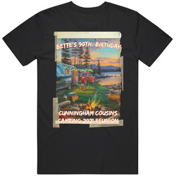 Bette 90 Th Retro Graphic Unisex Cotton Black T Shirt