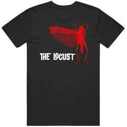 The Locust Band Retro Graphic Unisex Cotton Black T Shirt