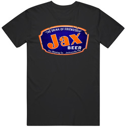 Jax Beer Retro Graphic Unisex Cotton Black T Shirt