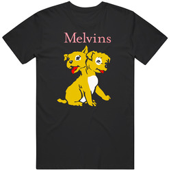 Melvidog Retro Graphic Unisex Cotton Black T Shirt